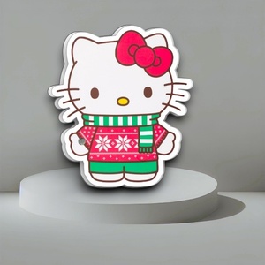 Palette d'extension de cils magnétique en acrylique pour Noël, motif papillon diamant cœur Hello Kitty marron - Product Image 5