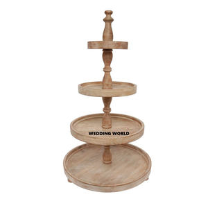 Nuevo soporte de pastel de madera Soporte de chocolate hecho a mano de calidad superior Soporte de pastel de madera de diseñador elegante clásico - Product Image 3