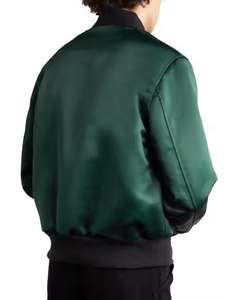 Personalizado Varsity bordado acolchado forrado hombres personalizado béisbol Bomber Varsity chaqueta de satén para hombres - Product Image 3