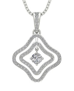 Collar de Oro Amarillo de 14K con Diamante Cultivado en Laboratorio de 0.80CT, Corte Brillante, Certificado IGI, Claridad VS1, 2.60g, Engaste de Puntas, Color DEF, para Mujer - Product Image 3