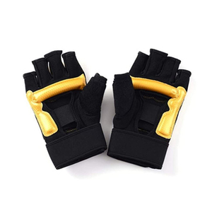 Gants de sparring demi-doigts en cuir PU pour hommes Gants d'entraînement en cuir de vachette Gants de MMA et de boxe - Product Image 2
