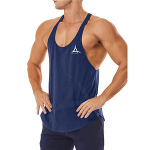 Séchage rapide respirant décontracté 100% coton Gym débardeur sans manches vêtements d'entraînement pour hommes en gros bas prix - Product Image 2
