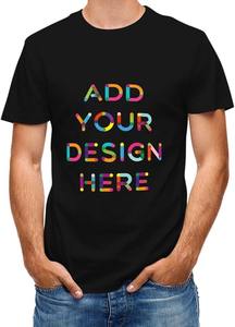 T-shirt à col rond en jersey super doux imprimé sur mesure, nouveau design 2025, prix de gros très bas, pour hommes, pour polos - Product Image 2