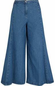 High Quality Women Pants and <b>Trousers</b> Wide legs Palazzo Blue Denim Slim Fit <b>Vintage</b> Casual Fashion Whole Sales - Product Image 2