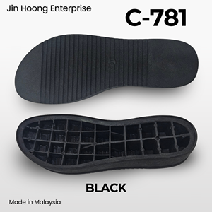 Chaussons en PVC durables et antidérapants pour femmes Jin Hoong C-781, semelle extérieure noire, résistants à l'eau, épaisseur de 36 mm - Product Image 2