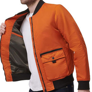 แจ็คเก็ตบอมเบอร์ผู้ชายเสื้อโค้ทแฟชั่นมีซิปน้ำหนักเบาลำลอง - Product Image 6