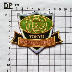 Patch d'appliques de logo de marque brodé avec nom personnalisé formes de patchs brodés personnalisés pour patch de broderie papillon - Product Image 5