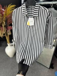 Camisa informal de manga larga de lino satinado para hombre, ropa de playa de verano con botones, Vestido ligero y transpirable para primavera - Product Image 3