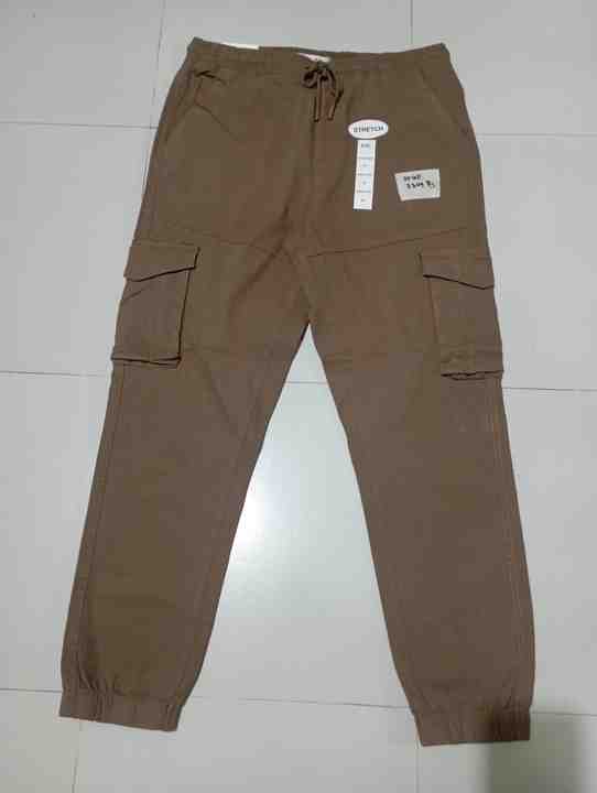 Stylish Men's Cotton Polyester Cargo Trousers Trendy Workwear Sweatpants for Comfort & Fashionable Everyday Looks