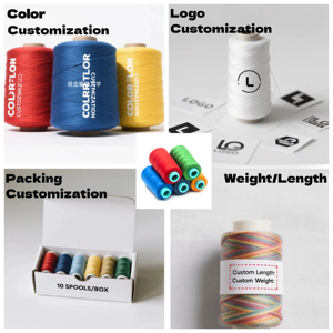 150D/1 Dụng Cụ Sergers Cầu Vồng Chủ Đề Overlocker Sợi Polyester DTY Overlock Sergers - Product Image 4