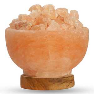 Lámpara de cuencos de fuego de sal del Himalaya tallada a mano ecológica de la mejor calidad, artesanías naturales más vendidas para decoración, precio barato - Product Image 2