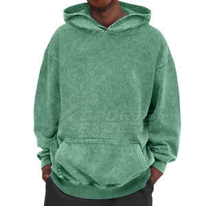 Sweats à capuche délavés à l'acide de grande taille les plus vendus pour hommes Concevez votre propre logo Sweats à capuche délavés à l'acide - Product Image 3