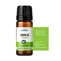 Huile essentielle de citron frais 10 ml avec logo personnalisé, vente en gros, 100% pure, naturelle, pressée à froid, qualité supérieure, diffuseur d'aromathérapie