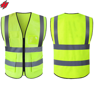 Chaleco de Seguridad Personalizado con Tiras Reflectantes, Chaleco de Trabajo de Talla Grande, 100% Poliéster, Chaleco Reflectante de Seguridad - Product Image 1