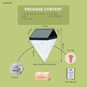 Homehop <b>Solar</b> <b>Lights</b> Outdoor Garden Decoration Lamp Automatic LED Decorative <b>Light</b> for Balcony (Warm Pack of 2) - Product Image 4