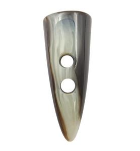 100% Handmade Product Natural Buffalo Horn Toggle <b>Button</b> Export Sale Buffalo <b>Button</b> Top Quality Ox Horn Clothes <b>Button</b> 2 Holes - Product Image 1