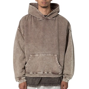 Sudaderas con capucha personalizadas para hombre, bolsillos funcionales con hombros caídos, pantalones vaqueros lavados con ácido informales, jersey de gran tamaño, Sudadera con capucha de peso pesado para hombre, el mejor precio - Product Image 1