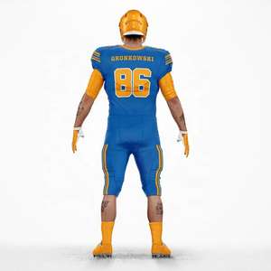 Uniformes de fútbol americano personalizados, uniforme de fútbol americano de secado rápido de alta calidad para jóvenes adultos con nombre de equipo - Product Image 3