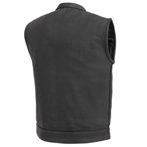Chaleco de Trabajo de Cuero Genuino sin Mangas para Hombre, Transpirable, Talla Grande, Estilo Retro Informal, con Calefacción para Invierno, Transpirable, OEM - Product Image 2