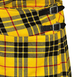 COSH KILTS Kilt écossais jaune avec 100% laine acrylique Kilt écossais longueur genou pour dames Highland Classic Tartan Plaid - Product Image 5