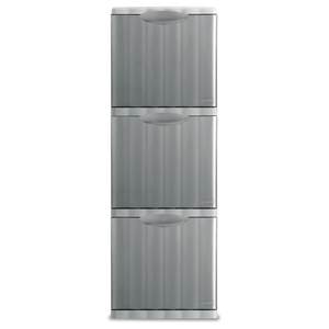 AMICA ECO SPACE Silver 42555 Stefanplast Waste <b>Bin</b> <b>20</b> <b>Litres</b> Eco-Friendly Design - Product Image 2