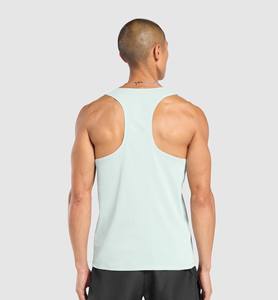 Ropa activa Camiseta sin mangas de fitness cómoda para hombre Color sólido Entrenamiento transpirable Ropa de verano de secado rápido Camiseta sin mangas para hombre - Product Image 5