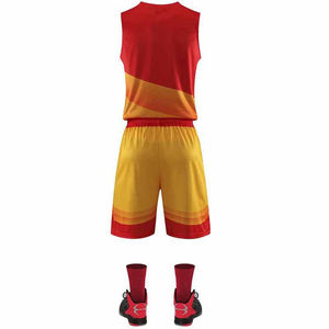Maillots et shorts de basketball personnalisés en polyester respirant et léger avec impression par transfert thermique – Vente en gros - Product Image 6
