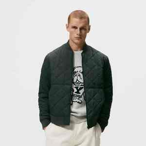 Blouson Bomber en Satin Personnalisé pour Homme, Couleur Unie, Fermeture Éclair, Mode Printemps, Streetwear - Product Image 4