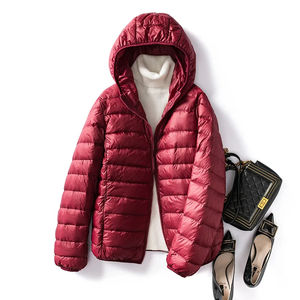 Doudoune matelassée décontractée pour femmes avec capuche hiver à la mode Street Style toile toile tissu - Product Image 1