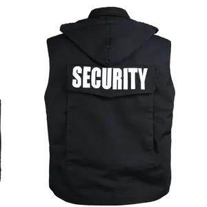 High Quality Tactical Wholesale Price Security Vest With Hooded Tactical Security Guard Safety Jacket Custom Logo