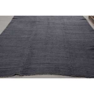 Alfombra turca Vintage moderna de 5,2x11,2 pies, lana hecha a mano, patrón de retazos rectangular grande, negro para pasillo de noche, nuevo lanzamiento - Product Image 3