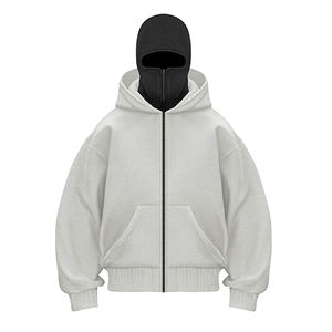 Sudadera con Capucha Extra Grande para Hombre, de Algodón y Felpa, con Acabado Lavado Ácido, Bolsillo Tipo Canguro, Ecológica, Transpirable, Informal, Urbana, para Invierno - Product Image 3