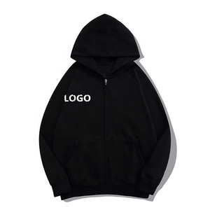 2024 Customล้างZip Up Hoodieขนแกะภาษาฝรั่งเศสคําTerry Unisexธรรมดาเปล่าสีทึบSweatshirt Double Layer Hoodiesสําหรับชาย - Product Image 6