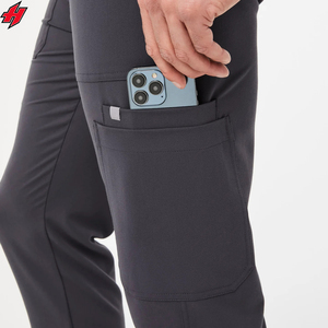 Traje médico de enfermera personalizado para mujer Chaqueta de manga corta transpirable estilo Jogger hospitalario con uniformes médicos de tela tejida - Product Image 5