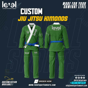 Uniforme artistique en gros Karaté Gi Costumes Bjj Kimono Jiu Jitsu Gi Hommes Costume 2025 Jiu Jitsu Uniformes Vêtements de sport Costume Premium - Product Image 3