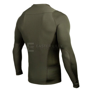 Nueva llegada, venta directa de fábrica, camiseta deportiva de secado rápido, diseñada con manga larga, camiseta de protección contra erupciones cutáneas para hombre, para actividades físicas. - Product Image 2