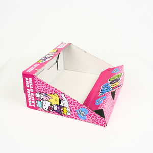 Custom Cardboard Self-Erecting Counter <b>Display</b> <b>Box</b> | Retail Shelf Ready Packaging UV Coating Offset Printed Corrugated <b>Display</b> - Product Image 1