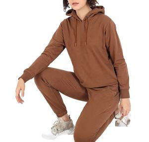 ชุดวอร์มมีฮู้ดสำหรับผู้หญิง สไตล์ลำลอง ใส่สบาย กำลังฮิต ผ้าฝ้าย 100% เนื้อหนา คุณภาพดี สำหรับฤดูหนาว - Product Image 2