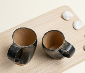 แก้วมักเขาควายฮอร์นเครื่องดื่มแตรธรรมชาติด้ามจับดีไซน์ทันสมัยสำหรับงานแต่งงานงานแฮนด์เมดเป็นมิตรกับสิ่งแวดล้อม - Product Image 4