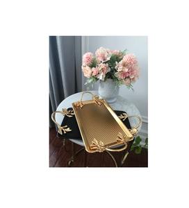 Bandeja DE SERVICIO DE ALUMINIO hecha a mano para servir a los invitados en la sala de estar, comedor y fiestas en el jardín al aire libre - Product Image 6