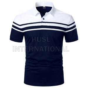 Polo personalizado OEM ODM de verano para hombre, 100% tela de algodón, manga corta, estampado bordado, logotipo personalizado de alta calidad - Product Image 2