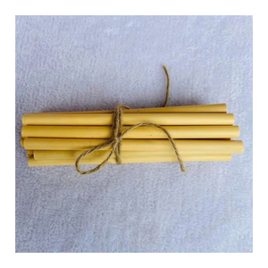 Pailles en bambou avec logo personnalisé Paille réutilisable naturelle biodégradable écologique pour événement, mariage, promotion, fourniture de restaurant - Product Image 1