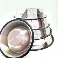 Cuenco de comida para perros de acero inoxidable de alta calidad, grueso, duradero, respetuoso con el medio ambiente, fácil de limpiar, técnica pulida, logotipo personalizable - Product Image 4