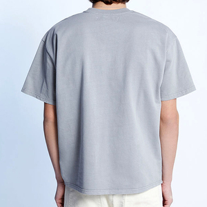 เสื้อยืดโอเวอร์ไซส์เปิดไหล่ทำจากผ้าฝ้ายเทอร์รี่สำหรับผู้ชายเสื้อผ้าลำลองน้ำหนักเบาออกแบบโลโก้100% ได้ตามต้องการสำหรับฤดูร้อน - Product Image 2