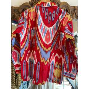 Pijama Rojo de Algodón Orgánico con Estampado Floral, Camisón Transpirable para Mujer, Cierre Elástico en la Cintura, Sin Mangas, Temporada de Invierno - Product Image 3