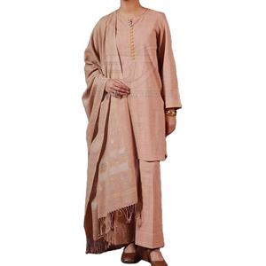 Ensemble Kurta Shalwar ethnique pour femmes pakistanaises, robe 3 pièces, Kurta décontractée, pantalon, Dupatta en taille adulte - Product Image 1