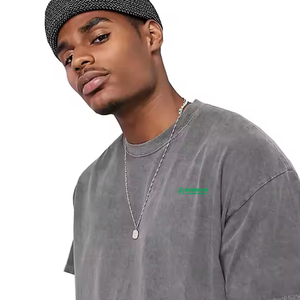 Camisetas de Hombre al por Mayor de Alta Calidad, 100% Algodón Orgánico, Talla Grande, Ecológicas, Transpirables, de Manga Corta y Corte Regular - Product Image 2