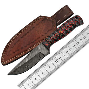 Couteau de poche en cuivre en vente chaude, couteau pliant de camping d'extérieur avec lame en acier et manche en bois, manche personnalisé, fixe, emballé - Product Image 1