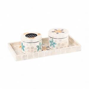 Quemador de Incienso Artesanal Atemporal de Nácar para Espacios de Culto Cultural, Decoración Espiritual y Meditación, de Vietnam - Product Image 1