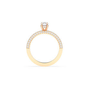 REYES Bague exclusive taille coussin 1.42Ct HPHT CVD Lab Grown en or massif 14K Cadeau de mariage de fiançailles Bijoux fins - Product Image 5